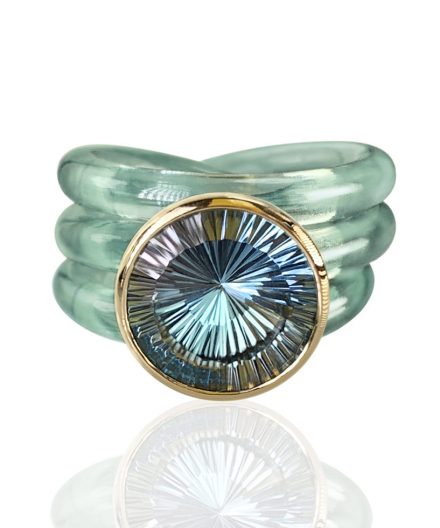 Alternative view of Ring Athena Topas hellblau