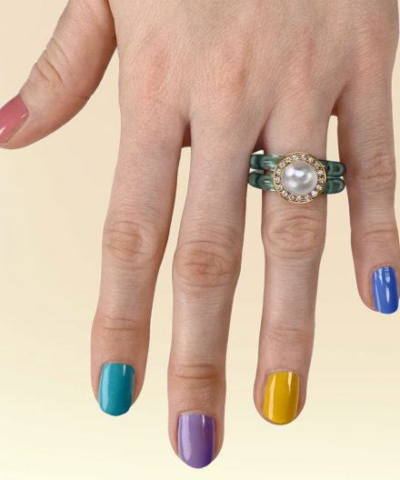 Alternative view of Ring Sia eisblau