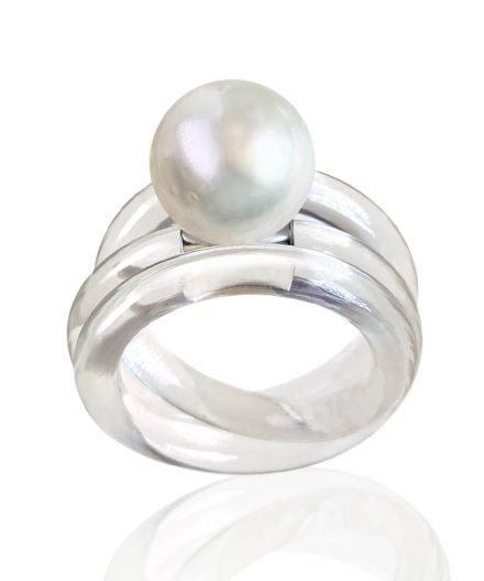 Ring Apollo Silber mit Südseeperle