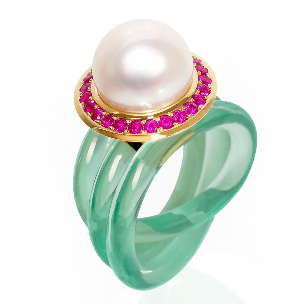 Ring Orpheus Eisblau