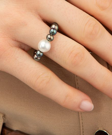 Alternative view of Ring Perle BA Akoyaperle